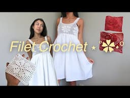 i tried filet crochet (& made the dress of my dreams  ᡣ𐭩 •｡ꪆৎ ˚⋅)