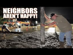 Pouring Our RESIDENTIAL Concrete Slab at 2 in the Morning... - DIY Dream House Ep.6