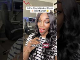 🤔Is the Stock Market Crash 💥 Intentional? 🧐 #stocks #stockmarket #investing #forex