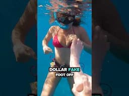 She smacked him in the face with a $200 ultra realistic fake foot
