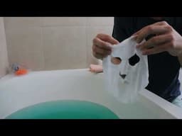 Giving You a Pampering Bath, Scalp Massage, Face Mask (ASMR)
