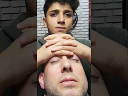 15 yr old TURKISH HEAD MASSAGE #headmassage #massage #relax #barber #barbershop #asmr #gosleep