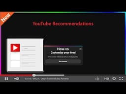 How-to Customize YouTube Feed for Recommendations
