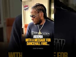 Aidonia With a Message For Dancehall Fans Following his performance at UBS Arena