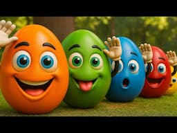 Colorful Eggs and Volcanos are ready to blow  | Kids Learning Fun and Playtime.
