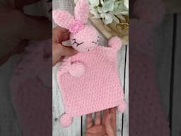 Crochet bunny lovey tutorial 🐰#tommyssheep #crochetpatterns #crochetlovey #crochetbunny