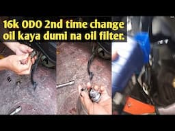 Honda Click change oil and oil filter clean.