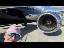 Flying in the Cockpit of a $100 million Boeing 737 Private Business Jet!