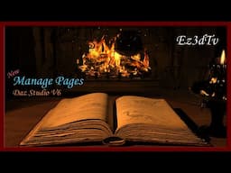 NEW Manage Pages for Daz Studio 2025! | Ez3DTv