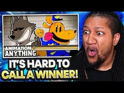 Mr. Wolf vs Dog Man - RAP BATTLE! (Eddiefrb) | Reaction!