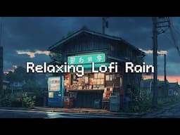 Relaxing Lofi Rain ☔ 90s Japanese City Ambient Beats #lofi #rain