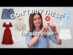 Clothing you'll ALWAYS REGRET buying in summer