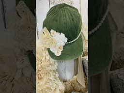 DIY Embellished Ball Caps Hats #diy #ballcap #craft