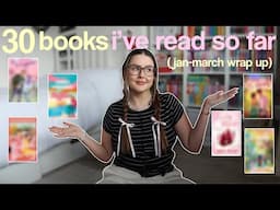the 30+ books I’ve read so far this year! 📚⭐️ (jan-mar reading wrap up)