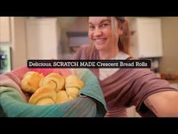 Delicious Crescent Bread Rolls FROM SCRATCH | Dinner Roll Recipe
