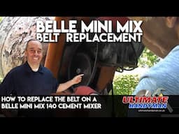 How to replace the belt on a Belle mini mix 140 cement mixer