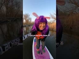 It’s never a dull paddle 🤪🐰 Happy Easter weekend!  #paddleboardadventure
