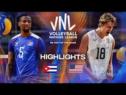 Cuba 🇨🇺 vs. USA 🇺🇸 - Highlights | Week 1 | Men's VNL 2025