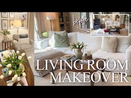 EXTREME LIVING ROOM MAKEOVER | LIVING ROOM DECORATING IDEAS & TIPS | TRADITIONAL HOME DECOR