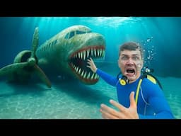 Found Plane Eater Underwater in the river while scuba diving!