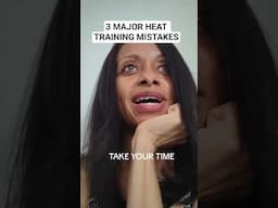 3 MAJOR mistakes people make when heat training their natural hair. #straightnatural #heattraining
