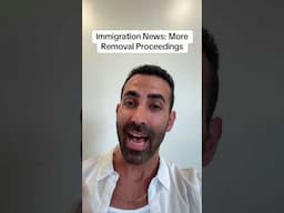 Immigration News: More Removal Proceedings