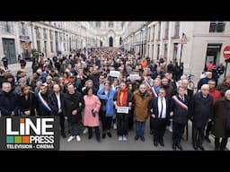 Marche après l'agression du rabbin d'Orléans / Orléans (45) - France 25 mars 2025