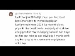 Félicitation et merci avek w menm tou ki te eseye reset sa