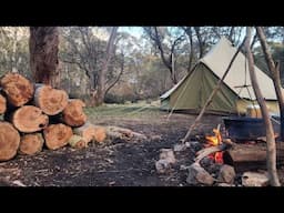 Australian Bush Camping, In A Bell Tent.