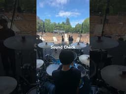 Sound check at the Hibiya Music Festival