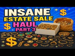 Part 3 The Most INSANE Estate sale Jewelry Finds EVER!! QVC , GOLD,  Designer!! #jewelry #estatesale