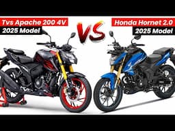 Next Gen Tvs Apache RTR 200 4V Vs Honda Hornet 2.0 | New Engine | Mileage | Top Speed |