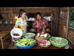 Mother and daughter prepare special meal for lunch - Sreypov life show