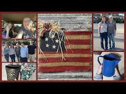 Trip To Missouri And Indiana ~ Thrift Shopping ~ Easy DIY Patriotic Burlap Flag
