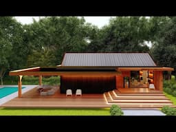 Inside a Mid-Century-Inspired - Home Designed - Surrounded by Natural Landscapes