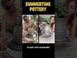 It’s Summer - time to take the Pottery Wheel outside 😎❤️