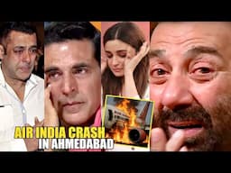 Celebrities Sad Reaction On Air India Plane Crash In Ahmedabad! Akshay Kumar, Alia Bhatt, Sunny Deol