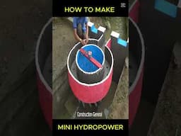 Hydroelectric Design With Unique Turbines #mini #diy #greenenergy