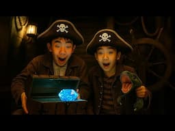 We Hunted for Pirate Treasure in an Epic Escape Room! 🏴‍☠️💎