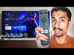 Como TIRAR SMART TV PHILIPS com GOOGLE TV do MODO DE SEGURANÇA!