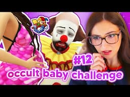 i had a baby with the TRAGIC CLOWN in the sims 4 🤡 occult baby challenge #12