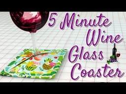 5 Minute Wine Glass Coaster | The Sewing Room Channel