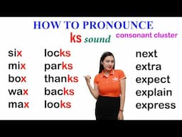 How to pronounce ks sound in English