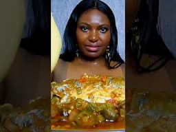 okra soup with plantain fufu