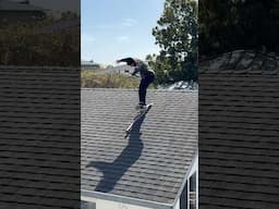 Skating A Flatbar On A Roof With The Dern Brothers!