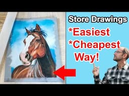 Stop Smudging Your Art! Cheap & Easy Storage Hack