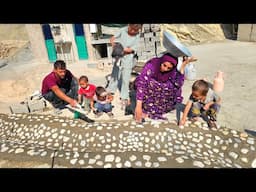“Building a Water Channel & Joyful Village Life with Salahaddin’s Family” 🏞️🧱👨‍👩‍👧‍👦