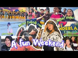 Day in Wonderla: did the Scariest Roller Coaster Ride🎢😨 | A Fun Weekend vlog 🏄‍♀️
