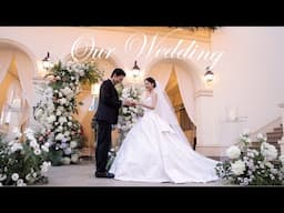 our wedding day 💍 getting married in seoul, outdoor sunset garden wedding at raum
