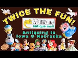 TWO HUGE ANTIQUE MALLS! Shop With Me at Brass Armadillo in Iowa and Nebraska!